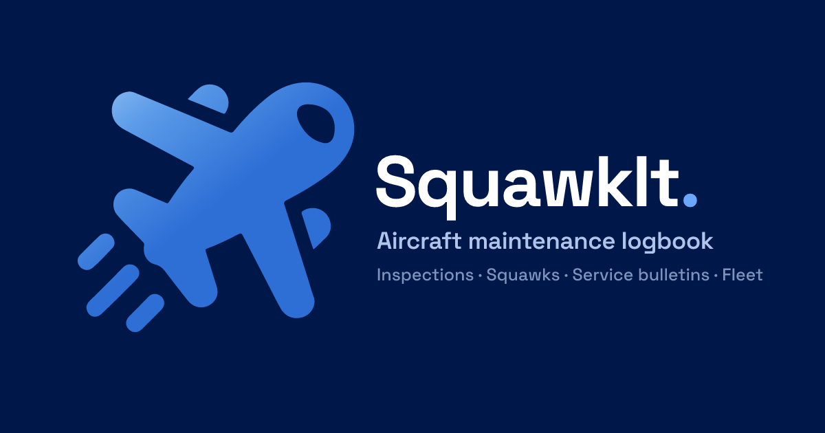 SquawkIt: aircraft maintenance logbook